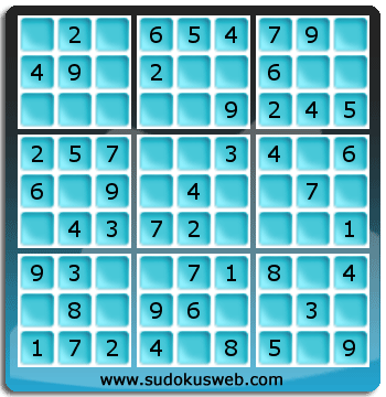 Sudoku de Nivell Molt Fàcil Sudoku de Nivell Molt Fàcil