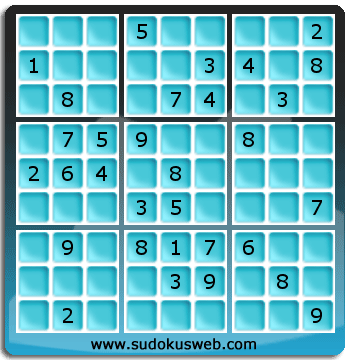 Sudoku von mittelmässiger höhe