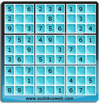 Sudoku de Nivell Molt Fàcil Sudoku de Nivell Molt Fàcil