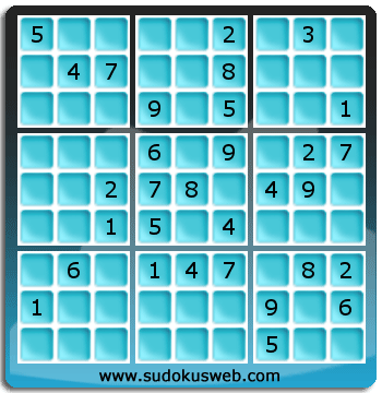 Sudoku von mittelmässiger höhe