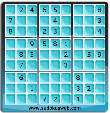 Sudoku von mittelmässiger höhe