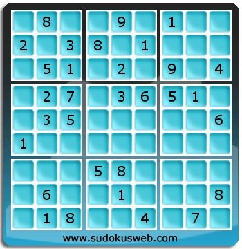 Sudoku von mittelmässiger höhe