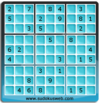 Sudoku von mittelmässiger höhe