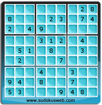 Sudoku von mittelmässiger höhe