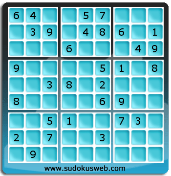 Sudoku von mittelmässiger höhe