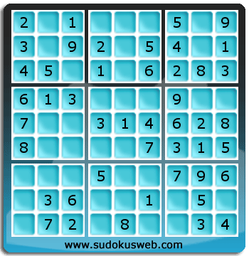 Sudoku de Niveau Très Facile Sudoku de Niveau Très Facile