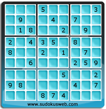 Sudoku von mittelmässiger höhe