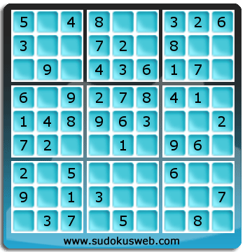 Sudoku von sehr einfacher höhe