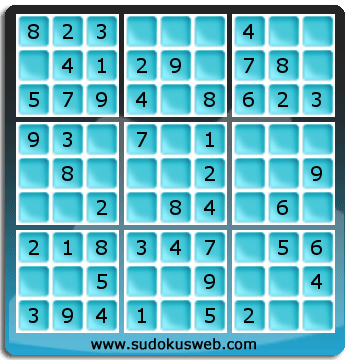 Nivel Muito Facil de Sudoku