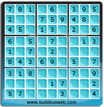 Sudoku de Nivel Muy Fácil