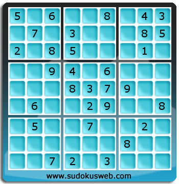 Sudoku von mittelmässiger höhe