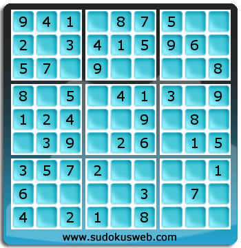 Nivel Muito Facil de Sudoku