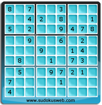 Sudoku von mittelmässiger höhe