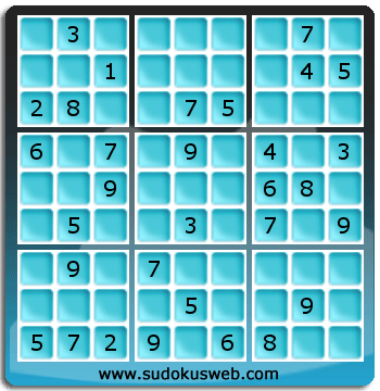 Sudoku von mittelmässiger höhe