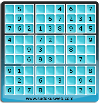 Nivel Muito Facil de Sudoku