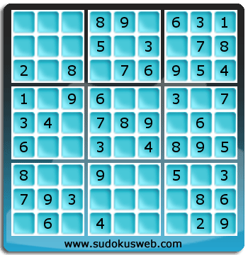 Sudoku de Niveau Très Facile Sudoku de Niveau Très Facile