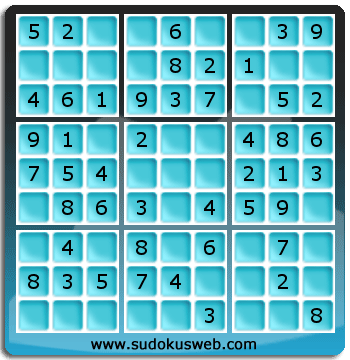 Sudoku de Niveau Très Facile Sudoku de Niveau Très Facile
