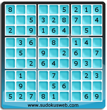 Sudoku de Niveau Très Facile Sudoku de Niveau Très Facile