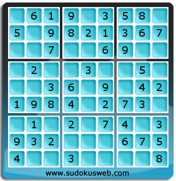 Sudoku de Niveau Très Facile Sudoku de Niveau Très Facile