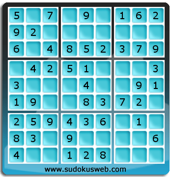 Sudoku de Niveau Très Facile Sudoku de Niveau Très Facile