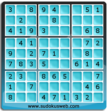 Sudoku de Niveau Très Facile Sudoku de Niveau Très Facile