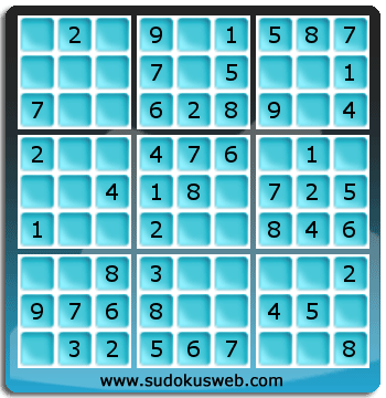 Sudoku de Niveau Très Facile Sudoku de Niveau Très Facile