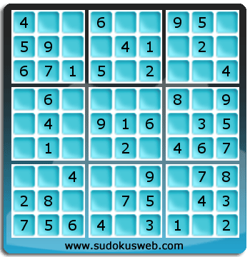 Sudoku de Niveau Très Facile Sudoku de Niveau Très Facile