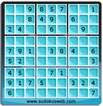 Sudoku de Niveau Facile Sudoku de Niveau Facile