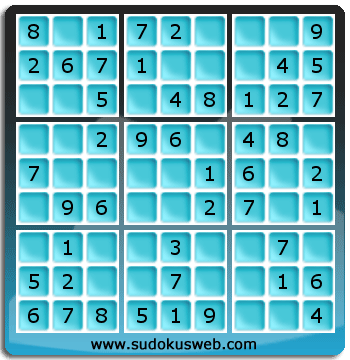 Sudoku de Niveau Très Facile Sudoku de Niveau Très Facile