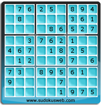 Sudoku de Niveau Très Facile Sudoku de Niveau Très Facile