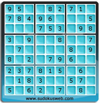 Sudoku de Niveau Très Facile Sudoku de Niveau Très Facile