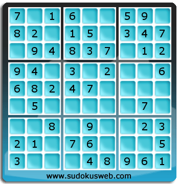 Nivel Muito Facil de Sudoku Nivel Muito Facil de Sudoku