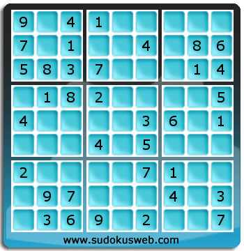 Nivel Facil de Sudoku Nivel Facil de Sudoku