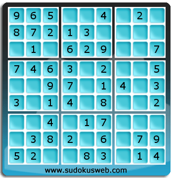 Sudoku de Niveau Très Facile Sudoku de Niveau Très Facile