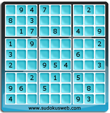 Sudoku von mittelmässiger höhe