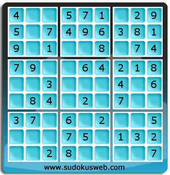 Nivel Muito Facil de Sudoku Nivel Muito Facil de Sudoku