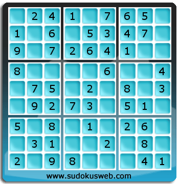 Nivel Muito Facil de Sudoku Nivel Muito Facil de Sudoku