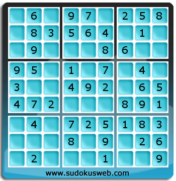 Nivel Muito Facil de Sudoku Nivel Muito Facil de Sudoku