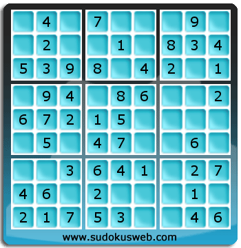 Nivel Muito Facil de Sudoku Nivel Muito Facil de Sudoku