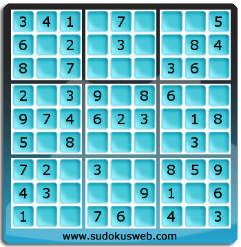 Nivel Muito Facil de Sudoku Nivel Muito Facil de Sudoku