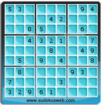 Sudoku von mittelmässiger höhe