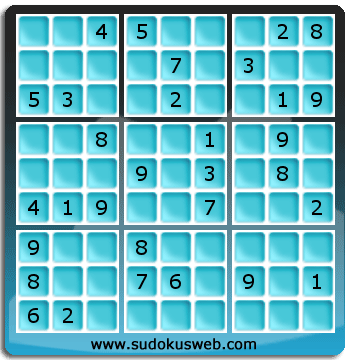 Sudoku von mittelmässiger höhe