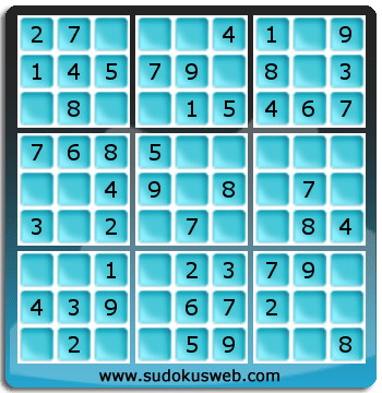 Nivel Muito Facil de Sudoku Nivel Muito Facil de Sudoku
