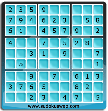 Nivel Muito Facil de Sudoku Nivel Muito Facil de Sudoku