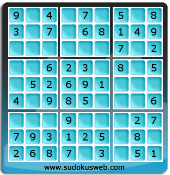 Sudoku de Nivel Muy Fácil