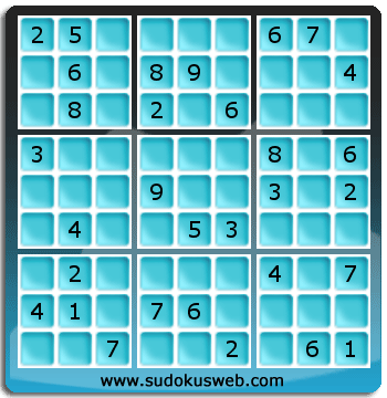 Sudoku von mittelmässiger höhe