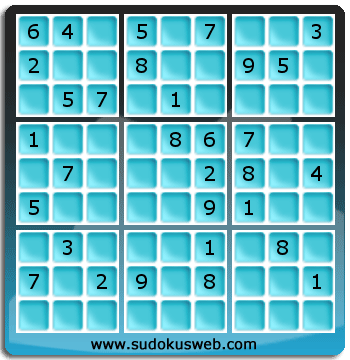 Sudoku von mittelmässiger höhe