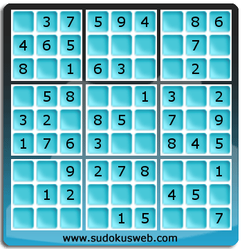 Sudoku de Niveau Très Facile