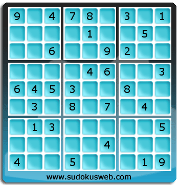 Sudoku von mittelmässiger höhe Sudoku von mittelmässiger höhe