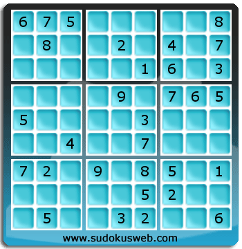 Sudoku von mittelmässiger höhe